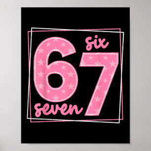 67 Grappig Nummer 67 Verjaardag Meme Poster
