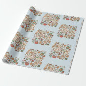 67 Grappige 6 7 Zes Zeven Peperkoek Kerstfeest Cadeaupapier (Uitgerold)