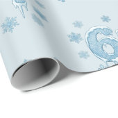 67 Grappige 6 7 Zes Zeven Sneeuwvlok Kerstmis Wint Cadeaupapier (Rol Hoek)
