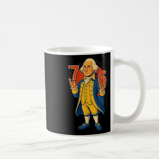 67 Grappige George Washington Meme Six Seven Gen A Koffiemok (Rechts)