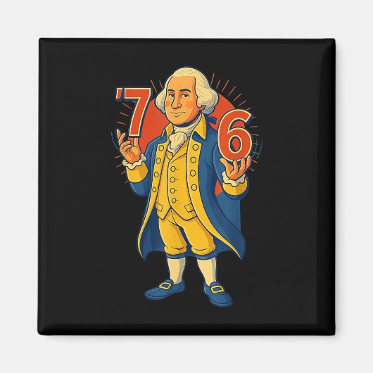 67 Grappige George Washington Meme Six Seven Gen A Magneet (Voorkant)