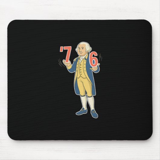 67 Grappige George Washington Meme Six Seven Gen A Muismat (Voorkant)
