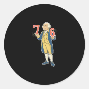 67 Grappige George Washington Meme Zes Zeven Gen A Ronde Sticker