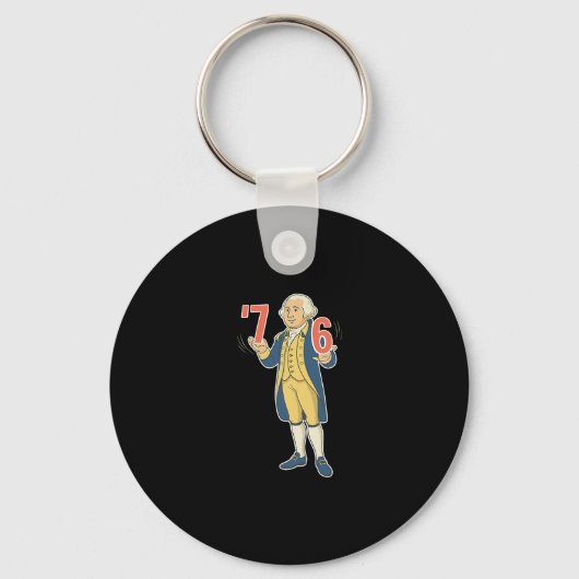67 Grappige George Washington Meme Zes Zeven Gen A Sleutelhanger (Voorkant)