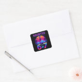 67 Grappige Halloween-meme Vierkante Sticker (Envelop)