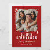 67 Grappige Ho Ho Ho Foto Kerstkaart (Voorkant)