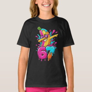 67 Grappige Honkbal Dabbing Banaan 6 7 Druppend Ij T-shirt