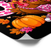 67 grappige kalkoen thanksgiving gobble meisjes da poster (Hoek)