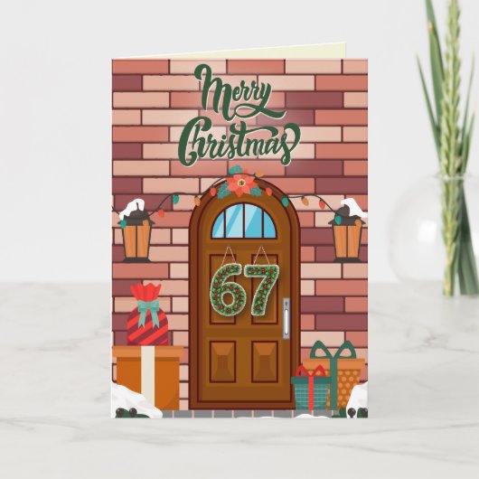67 Grappige Kerstmis Kaart (Voorkant)