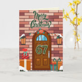 67 Grappige Kerstmis Kaart (Gele Bloem)