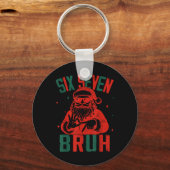67 Grappige Kerstmis Zes Zeven Bruh Meme Brainrot Sleutelhanger (Voorkant)