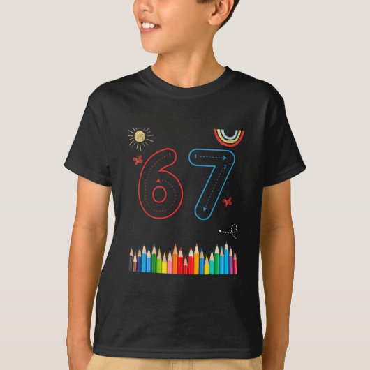 67 Grappige Meme Basisschoolleraren traceren T-shirt (Voorkant)