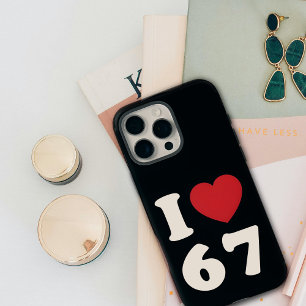 67 Grappige Meme Ik Hou Van Zes Zeven 67e Verjaard iPhone 16 Pro Max Hoesje