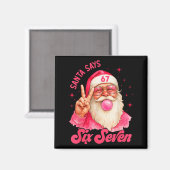67 Grappige Meme Prettig Kerstmis Kerstman Zegt Ze Magneet (Voorkant / Achterkant)
