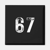 67 - Grappige Meme Pullover Hoodie  Magneet (Voorkant)