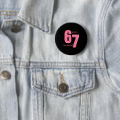 67 Grappige Meme Ronde Button 5,7 Cm (In situ)