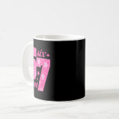 67 Grappige Meme Roze Meisje  Koffiemok (Voorkant links)