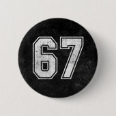 67 Grappige Meme Zes Zeven Gen Alpha Ronde Button 5,7 Cm (Voorkant)