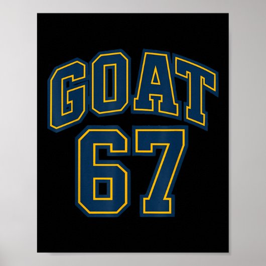 67 Grappige Six Seven Gen Alpha Z Meme Rizz Grappi Poster (Voorkant)