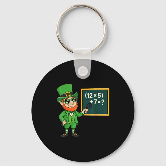 67 Grappige St. Patrick's Dag Wiskunde Leraren Mem Sleutelhanger (Voorkant)
