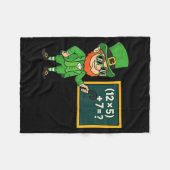 67 Grappige St. Patrick's Day Wiskunde Leraren Mem Fleece Deken (Voorkant (Horizontaal))