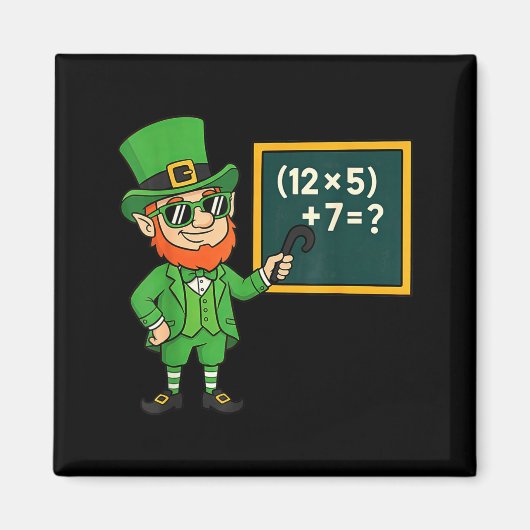 67 Grappige St. Patrick's Day Wiskunde Leraren Mem Magneet (Voorkant)