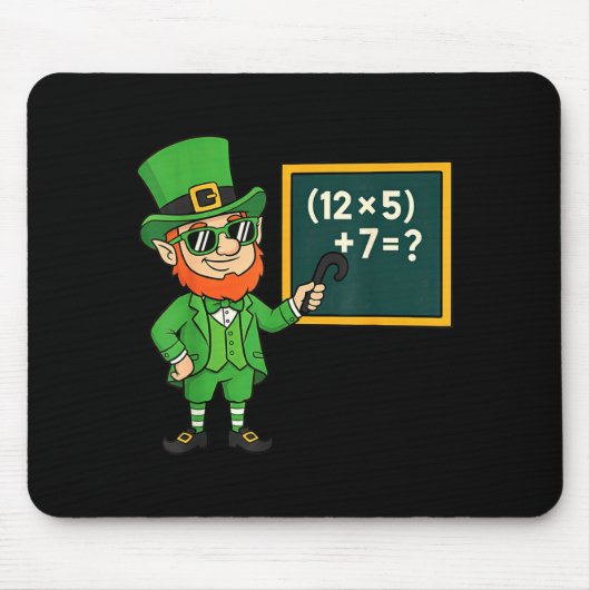67 Grappige St Patricks Day Wiskunde Leraren Meme Muismat (Voorkant)