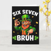 67 grappige St. Patrick's meme leprechaun jongen Kaart (Gele Bloem)