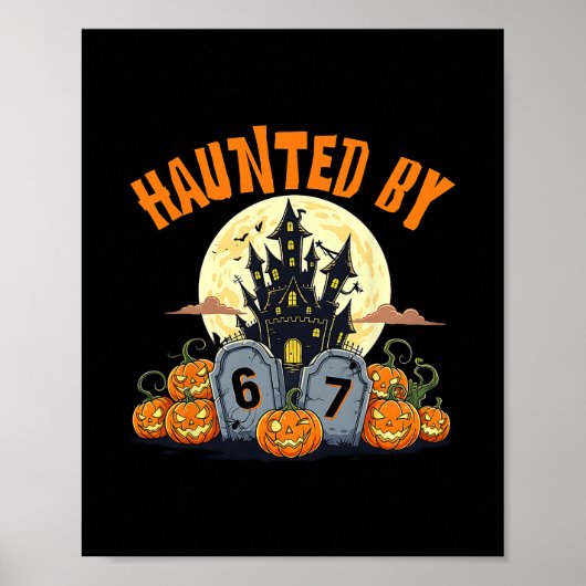67 Grappige Zes Zeven Gen Alpha Z Halloween 67 Beh Poster (Voorkant)