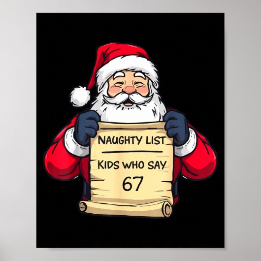 67 Grappige Zes Zeven Kerst Meme Voor Mannen Vrouw Poster (Voorkant)