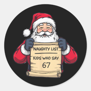 67 Grappige Zes Zeven Kerst Meme Voor Mannen Vrouw Ronde Sticker