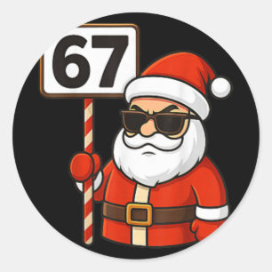 67 Grappige Zes Zeven Kerst Meme Voor Mannen Vrouw Ronde Sticker