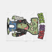 67 Grappige Zombie Zes Zeven Humor Meme Brainrot Z Fleece Deken (Voorkant (Horizontaal))