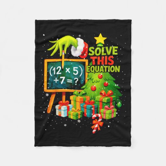 67 Green Teacher Christmas Six Seven Meme Brainrot Fleece Deken (Voorkant)
