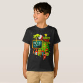 67 Green Teacher Christmas Six Seven Meme Brainrot T-shirt (Voorkant volledig)