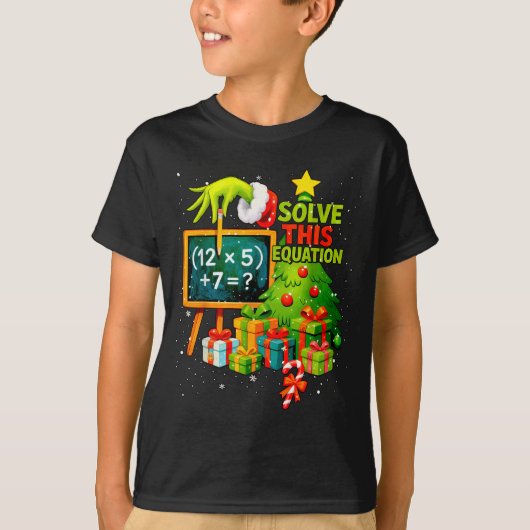 67 Green Teacher Christmas Six Seven Meme Brainrot T-shirt (Voorkant)