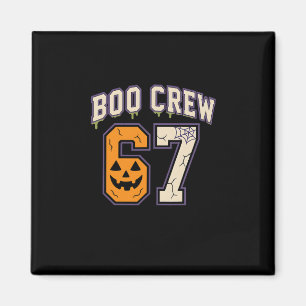 67 Halloween Boo Crew sport jersey brainrot meme  Magneet