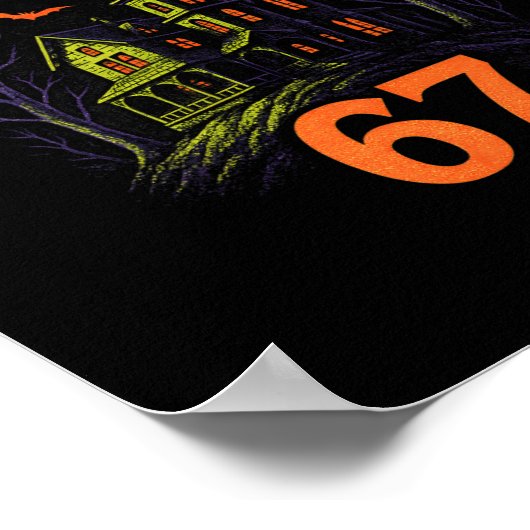 67 Halloween Costume Brainrot Teacher 6-7 Meme Six Poster (Hoek)