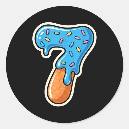 67 Halloween Costume Duo Matching Number 6 And 7 I Ronde Sticker (Voorkant)