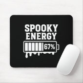 67 Halloween enge energie brainrot meme zes zeven Muismat (Met muis)