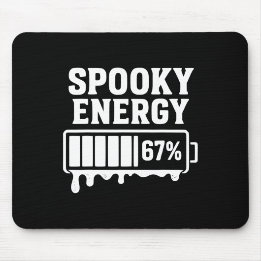 67 Halloween enge energie brainrot meme zes zeven Muismat (Voorkant)