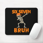 67 Halloween Funny Six Seven Meme Brainrot Pumpkin Muismat (Met muis)