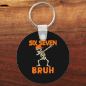 67 Halloween Funny Six Seven Meme Brainrot Pumpkin Sleutelhanger (Voorkant)