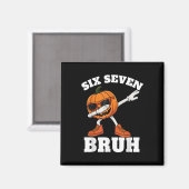 67 Halloween Grappige Zes Zeven Bruh Meme Brainrot Magneet (Voorkant / Achterkant)