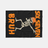 67 Halloween Grappige Zes Zeven Meme Brainrot Pomp Fleece Deken (Voorkant (Horizontaal))