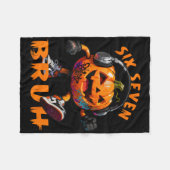 67 Halloween Grappige Zes Zeven Meme Brainrot Pomp Fleece Deken (Voorkant (Horizontaal))