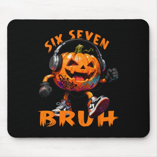 67 Halloween Grappige Zes Zeven Meme Brainrot Pomp Muismat (Voorkant)