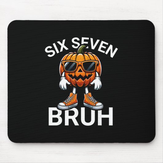 67 Halloween Grappige Zes Zeven Meme Brainrot Pomp Muismat (Voorkant)