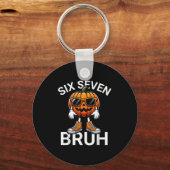 67 Halloween Grappige Zes Zeven Meme Brainrot Pomp Sleutelhanger (Voorkant)