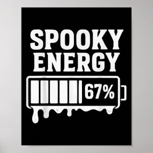 67 Halloween Griezelige Energie Brainrot Meme Zes Poster